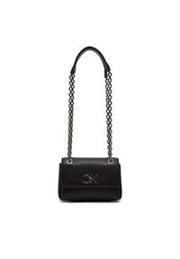 Calvin Klein Torebka Shouder Bag K60K612546 Czarny. Kolor: czarny. Materiał: skórzane #5