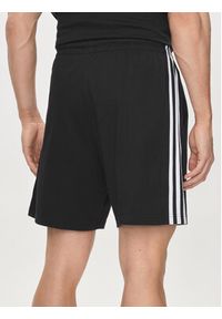 Adidas - adidas Szorty sportowe Essentials 3-Stripes Shorts IC9378 Czarny Regular Fit. Kolor: czarny. Materiał: bawełna. Styl: sportowy #3