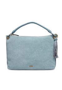 TOMMY HILFIGER - Tommy Hilfiger Torebka Th Statement Leather Bag Suede AW0AW18402 Błękitny. Kolor: niebieski. Materiał: skórzane #6