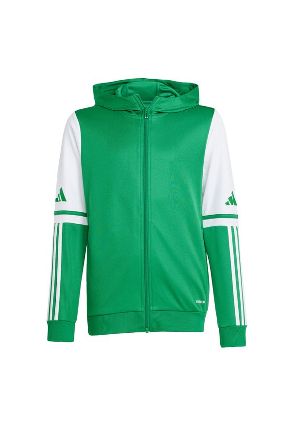 Adidas - Bluza dla dzieci adidas Squadra 25 Hoody. Kolor: wielokolorowy, biały, zielony. Materiał: poliester. Sport: fitness