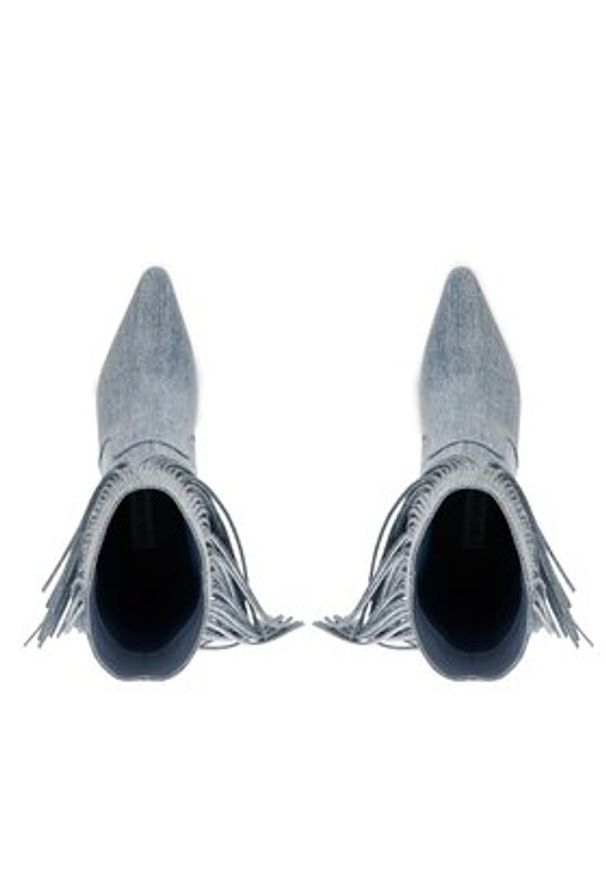 Steve Madden Kowbojki Delray Bootie SM11002946-04004-48K Niebieski. Kolor: niebieski. Materiał: materiał