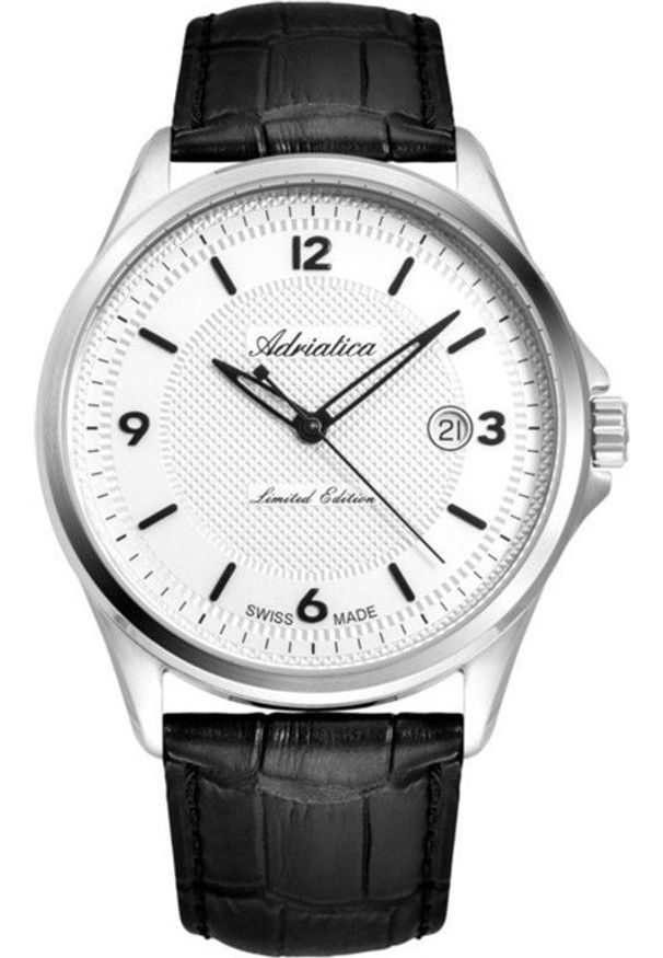 Zegarek Adriatica Zegarek męski Adriatica A1969.5253A czarny. Kolor: czarny