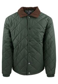 Przejściowa (Delikatnie Ocieplona) Kurtka Pikowana - Brave Soul - Ciemna Oliwka. Materiał: tkanina, poliester. Sezon: wiosna, zima, jesień #1