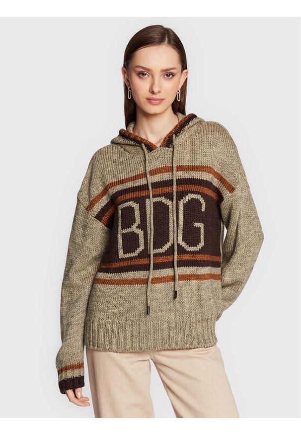 BDG Urban Outfitters Sweter 75438135 Beżowy Regular Fit. Kolor: beżowy. Materiał: syntetyk