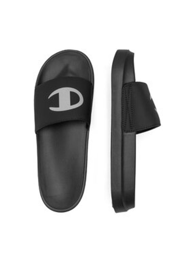 Champion Klapki S11627-KK001 Czarny. Kolor: czarny. Materiał: syntetyk