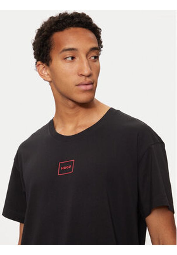 Hugo T-Shirt Laze 50525236 Czarny Regular Fit. Kolor: czarny