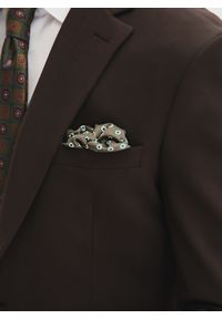 Pako Lorente - PAKO LORENTE - Ciemnobrązowy garnitur męski. Kolor: brązowy. Materiał: poliester, elastan, wiskoza #8