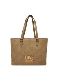 Love Moschino - LOVE MOSCHINO Torebka JC4123PP0NKB110A Beżowy. Kolor: beżowy. Materiał: skórzane #6
