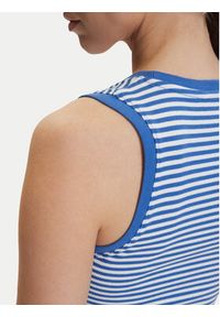 Tommy Jeans Top DW0DW20673 Niebieski Slim Fit. Kolor: niebieski. Materiał: bawełna #3