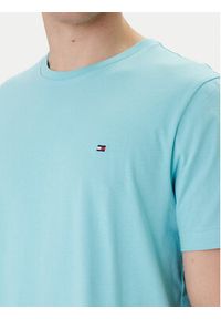 TOMMY HILFIGER - Tommy Hilfiger T-Shirt Ess Seasonal MW0MW39995 Turkusowy Regular Fit. Kolor: turkusowy. Materiał: bawełna #5