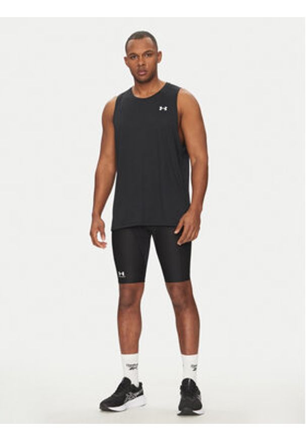 Under Armour Tank top Tech 1382795 Czarny Regular Fit. Kolor: czarny. Materiał: syntetyk