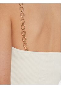 Morgan Top 241-MUSTO Écru Slim Fit. Materiał: syntetyk #5