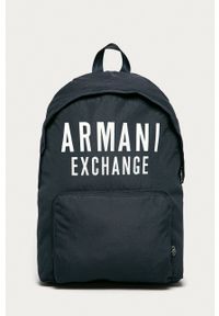 Armani Exchange - Plecak. Kolor: niebieski