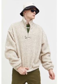 Karl Kani bluza męska kolor beżowy melanżowa. Kolor: beżowy. Materiał: poliester. Długość: krótkie. Wzór: melanż #1