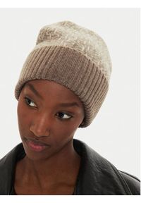 Calvin Klein Czapka Monogram Fold K60K612595 Beżowy. Kolor: beżowy. Materiał: wełna #5