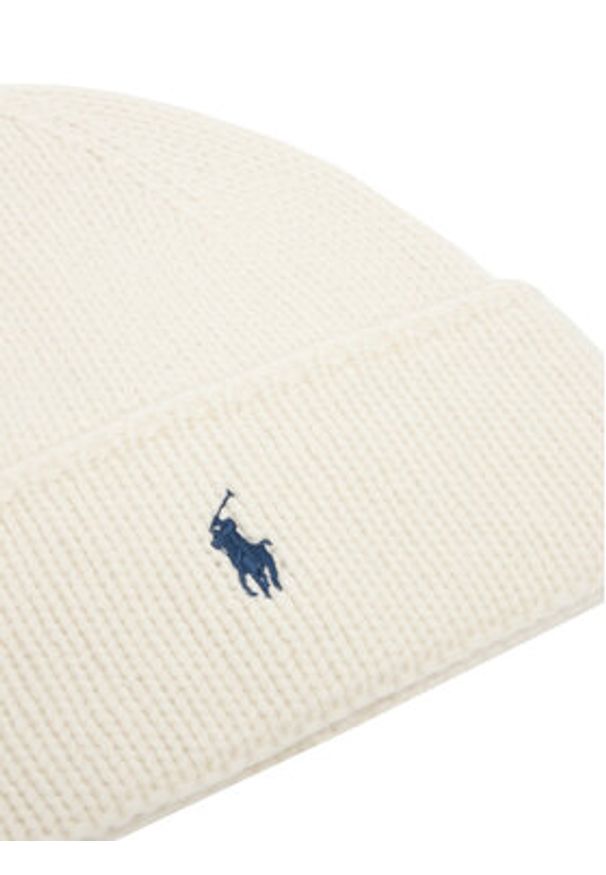 Polo Ralph Lauren Czapka 455954355006 Beżowy. Kolor: beżowy. Materiał: wełna