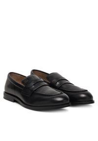 Calvin Klein Półbuty Ess Rubber Penny Loafer Pol Lth HM0HM02025 Czarny. Kolor: czarny. Materiał: skóra #6