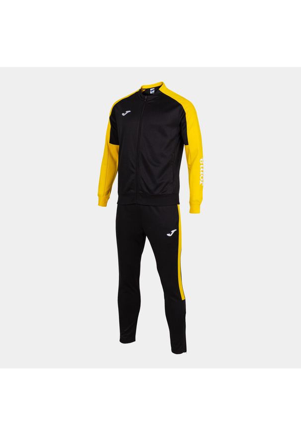 Dres do piłki nożnej męski Joma Boy Eco championship. Kolor: czarny, wielokolorowy, żółty. Materiał: dresówka. Sport: piłka nożna