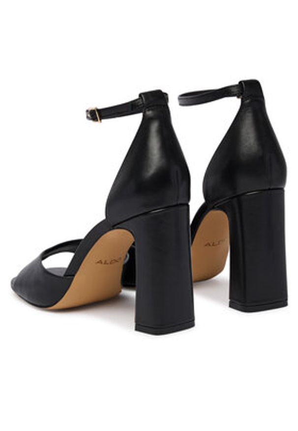 Aldo Sandały Florianna 007 14344610 Czarny. Kolor: czarny. Materiał: skóra