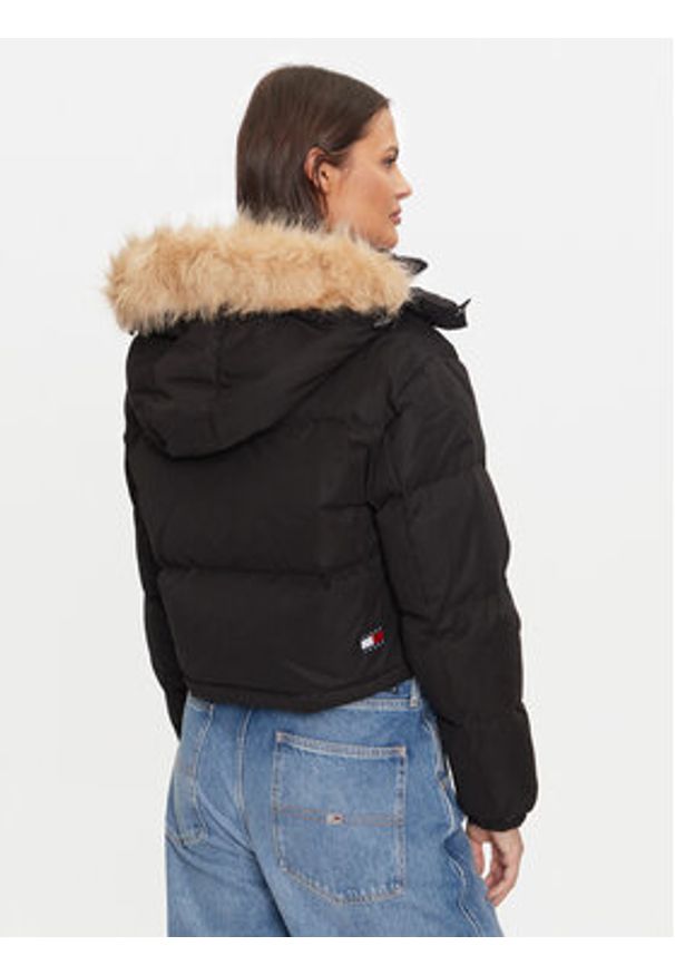 Tommy Jeans Kurtka puchowa Alaska DW0DW19687 Czarny Regular Fit. Kolor: czarny. Materiał: syntetyk