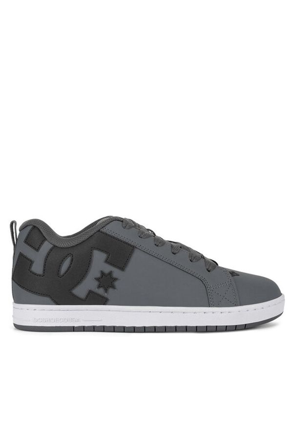 DC Shoes Sneakersy COURT GRAFFIK 300529-GBW Szary. Kolor: szary. Materiał: skóra