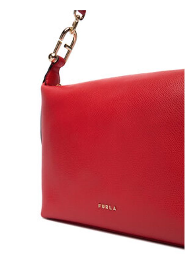 Furla Torebka Tonie Mini WE00877 A.0023 CN 4484S Czerwony. Kolor: czerwony. Materiał: skórzane