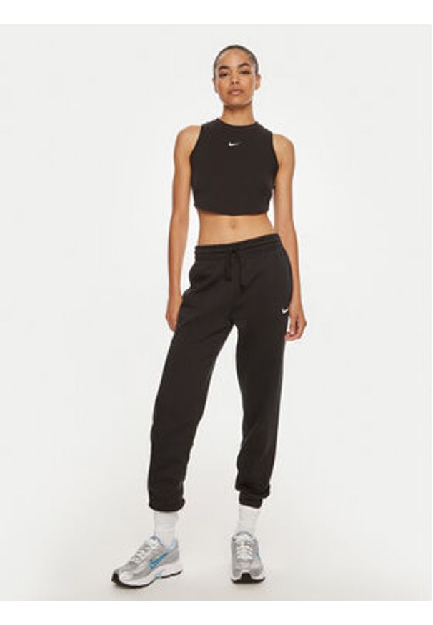 Nike Bluzka FB8279 Czarny Tight Fit. Kolor: czarny. Materiał: lyocell, syntetyk