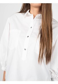Pinko Koszula "Accattivare" | 1V10M2 Y7N5 | Accattivare | Kobieta | Biały. Kolor: biały. Materiał: bawełna. Długość rękawa: długi rękaw. Długość: długie
