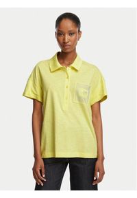 Liu Jo Polo TA6159 JS870 Żółty Regular Fit. Typ kołnierza: polo. Kolor: żółty. Materiał: bawełna #1