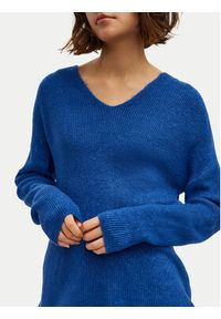 Vero Moda Sweter Crewlefile 10233357 Niebieski Loose Fit. Kolor: niebieski. Materiał: syntetyk #5