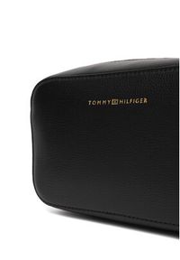 TOMMY HILFIGER - Tommy Hilfiger Torebka Th Logo Camera Bag AW0AW18115 Czarny. Kolor: czarny. Materiał: skórzane #5