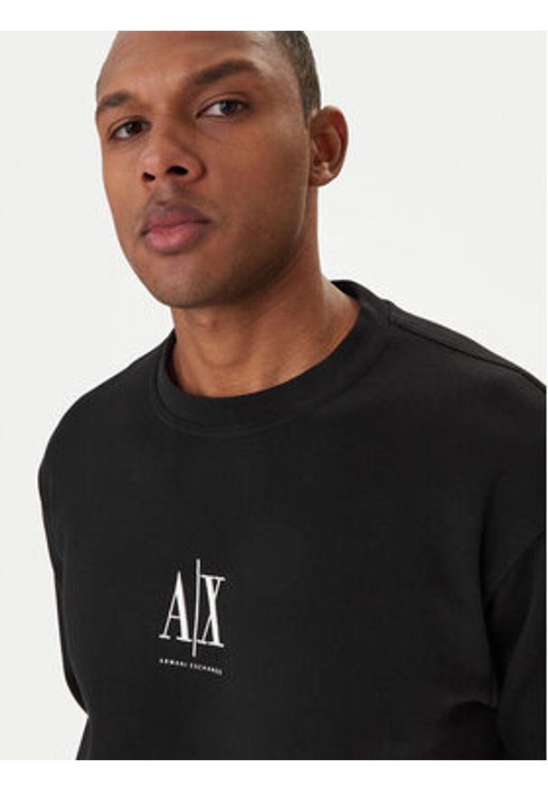 Armani Exchange Bluza XM000368 AF10818 UC001 Czarny Regular Fit. Kolor: czarny. Materiał: bawełna