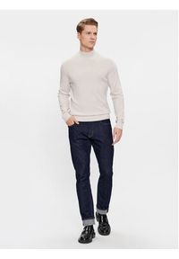 Calvin Klein Sweter Superior K10K110424 Beżowy Regular Fit. Kolor: beżowy. Materiał: wełna #5