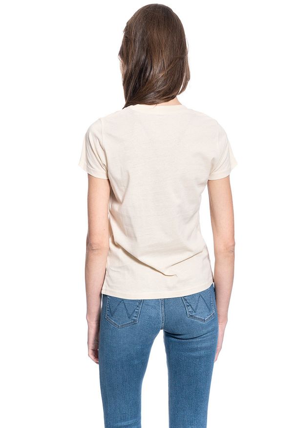 Lee - DAMSKI T-SHIRT LEE CREW NECK TEE BLEACHED SAND L41LYGOC 112109072