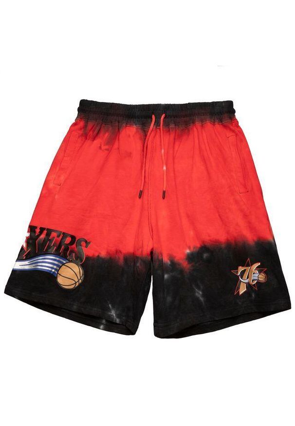 Mitchell & Ness - Szorty Philadelphia 76ers NBA Tie-dye Terry. Kolor: wielokolorowy. Długość: krótkie. Sezon: lato