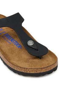 Birkenstock Japonki Gizeh SFB LENB 1019015 Czarny. Kolor: czarny. Materiał: nubuk, skóra #3