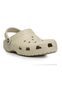 Klapki dla dorosłych Crocs Classic. Okazja: na co dzień. Kolor: beżowy. Materiał: materiał, syntetyk. Styl: casual