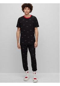 Hugo Koszulka piżamowa 50490231 Czarny Relaxed Fit. Kolor: czarny. Materiał: bawełna #4