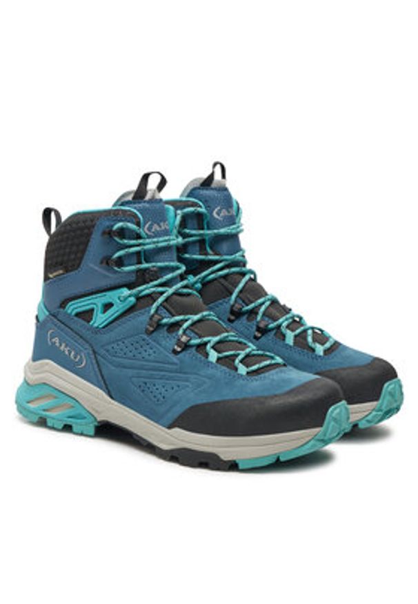 Aku Trekkingi Reactive Gt GORE-TEX Ws 669 Niebieski. Kolor: niebieski. Materiał: skóra, zamsz