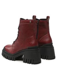 Altercore Botki Lacerta Vegan Bordowy. Kolor: czerwony. Materiał: skóra #2