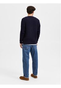 Selected Homme Sweter Henry 16086685 Granatowy Relaxed Fit. Kolor: niebieski. Materiał: syntetyk #3