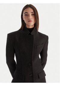 Pinko - PINKO Płaszcz wełniany Jacinta Capotto 106123 A30G Szary Regular Fit. Kolor: szary. Materiał: syntetyk #6