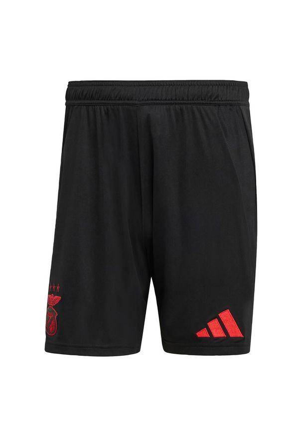 Adidas - Szorty Benfica 24/25 Away. Kolor: czarny. Materiał: materiał. Sport: piłka nożna