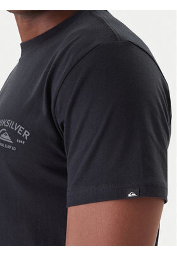 Quiksilver T-Shirt Anchor EQYZT08178 Czarny Regular Fit. Kolor: czarny. Materiał: bawełna