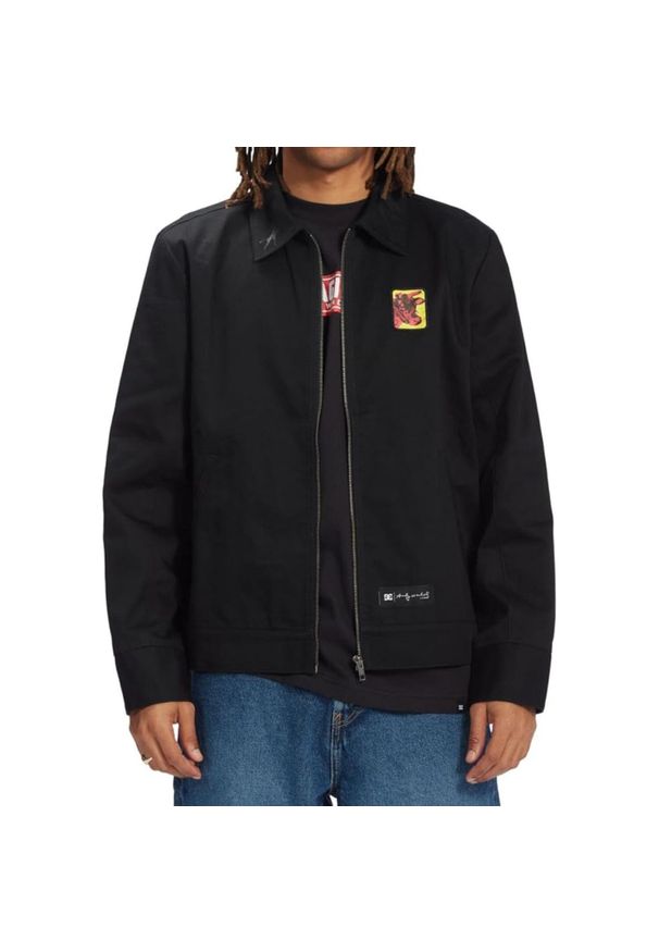 DC Shoes - Kurtka turystyczna męska DC Schoes Andy Warhol Cow Series. Kolor: czarny. Materiał: bawełna, poliester. Sport: turystyka piesza