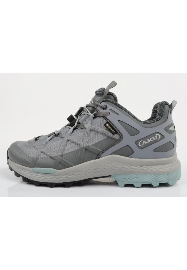 Buty sportowe trekkingowe damskie Aku Rocket Gore-tex wygodne lekkie. Kolor: fioletowy. Styl: sportowy