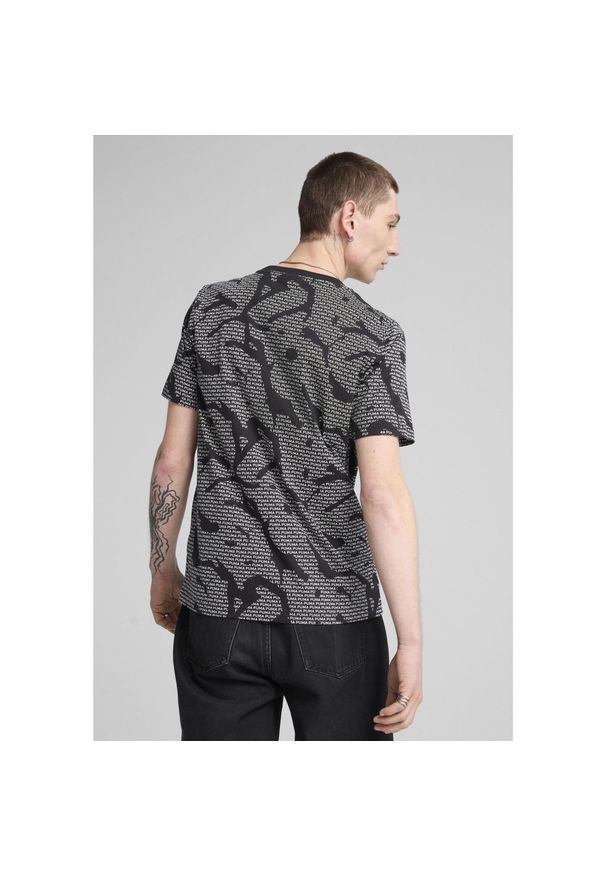 Puma - Męska koszulka Essentials Logo Lab PUMA Black. Kolor: czarny. Materiał: guma. Wzór: nadruk