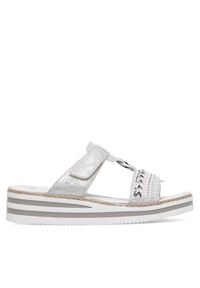 Rieker Klapki V02M6-40 Szary. Kolor: szary. Materiał: skóra, syntetyk #1