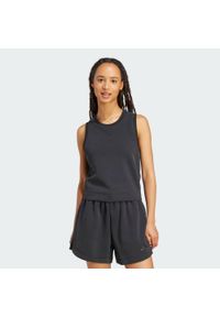 Adidas - Koszulka bez rękawów ALL SZN Soft Lux. Kolor: czarny. Materiał: materiał. Długość rękawa: bez rękawów