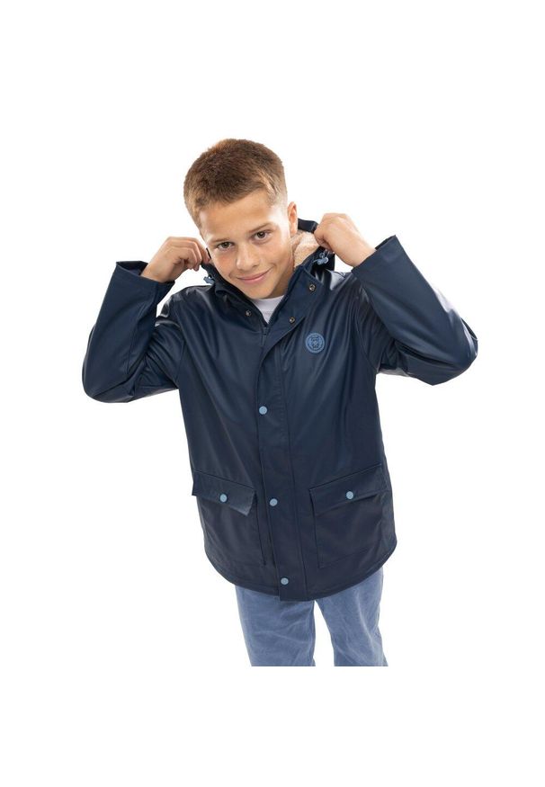 SIROKO - Chłopięca wodoodporna kurtka przeciwdeszczowa Lifestyle Siroko Planet. Kolor: niebieski. Materiał: tkanina